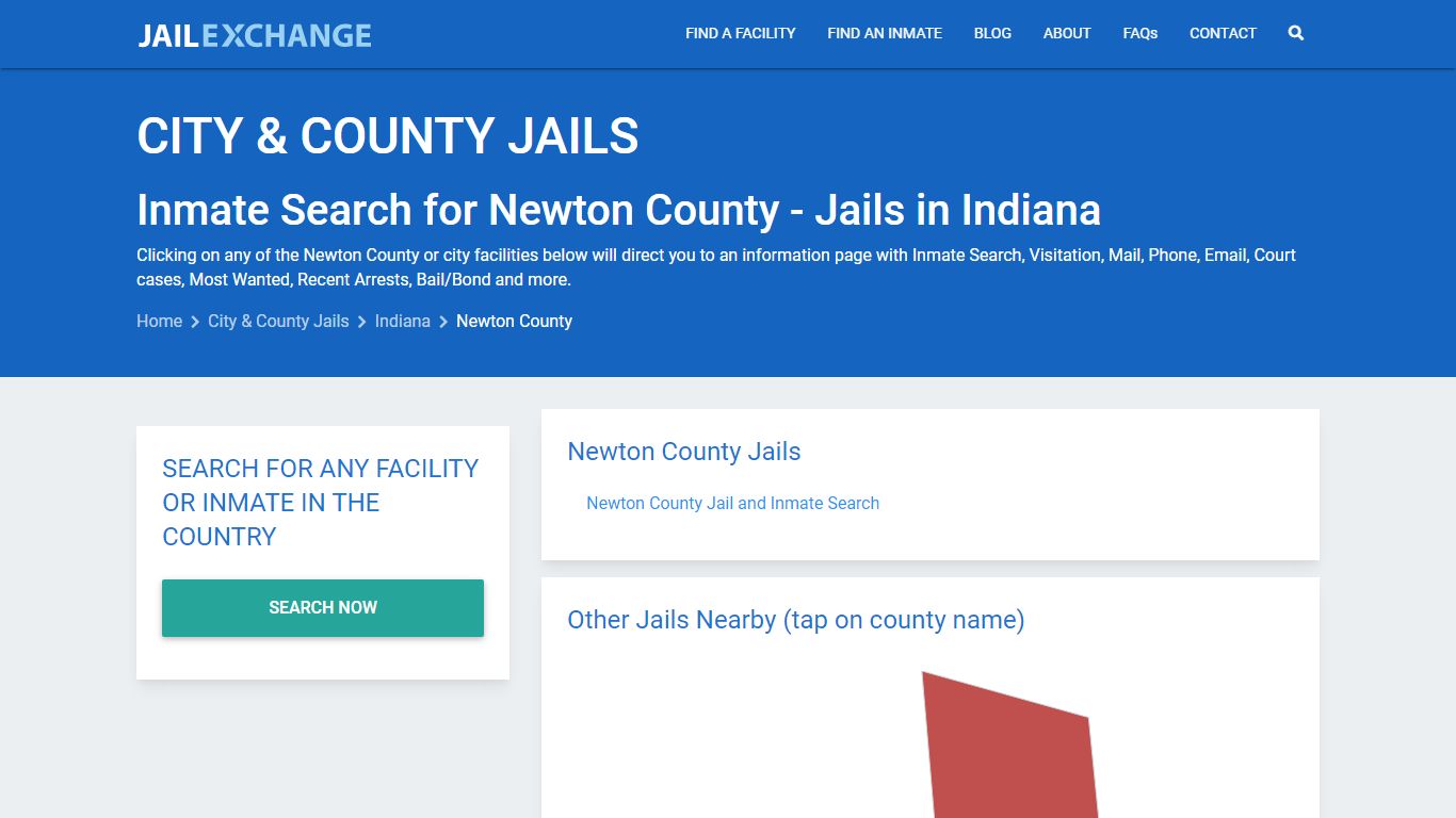 Inmate Search for Newton County | Jails in Indiana - Jail Exchange